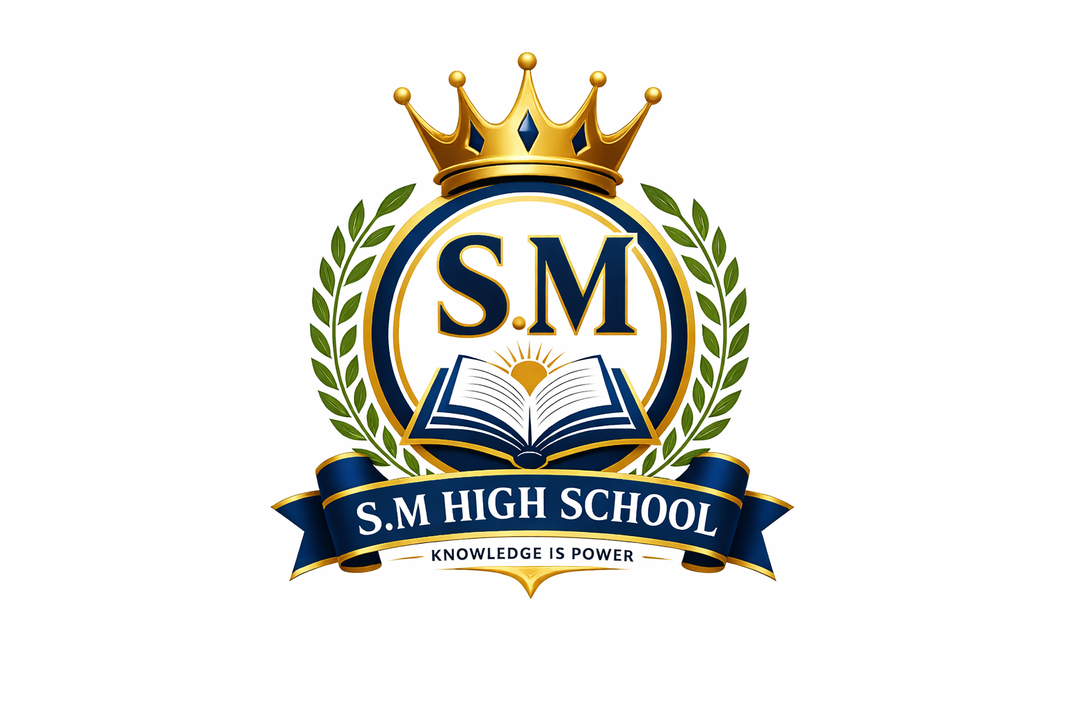 S.M High School Logo
